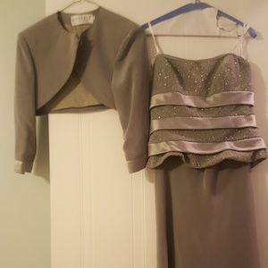 Formal Strapless Floor Length Gown